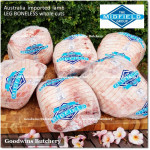 Lamb LEG BONELESS frozen whole cuts +/- 3 kg/pc (price/kg) brand Australia MIDFIELD